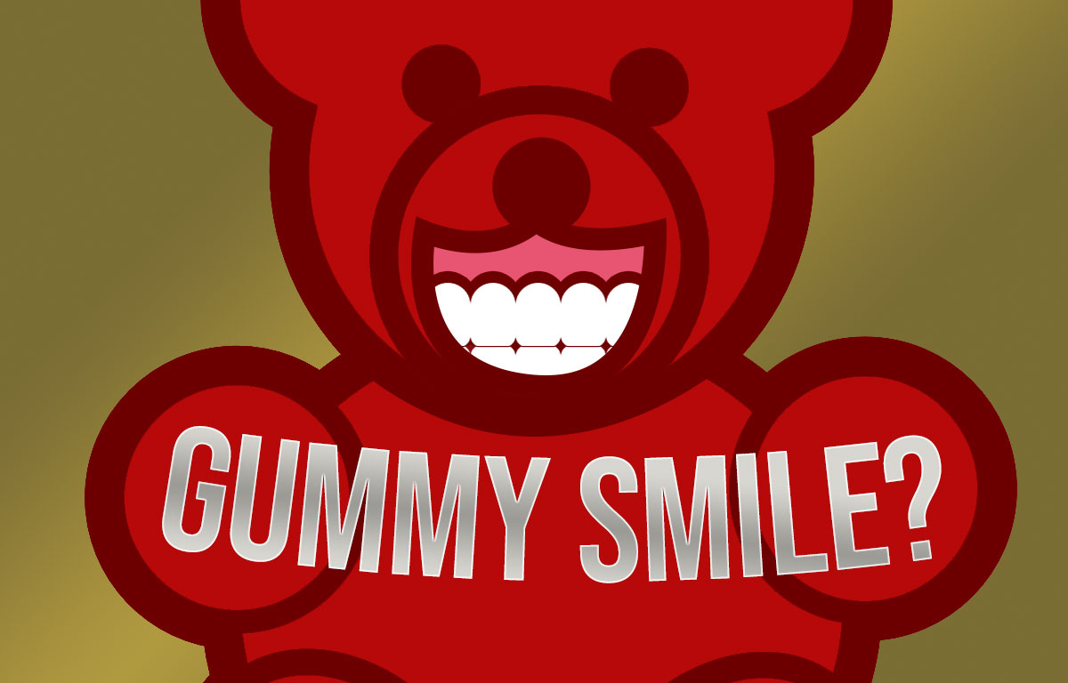 Gummy bear smiling